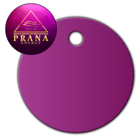 Płytka Tesla® zawieszka okrągła - Purpura