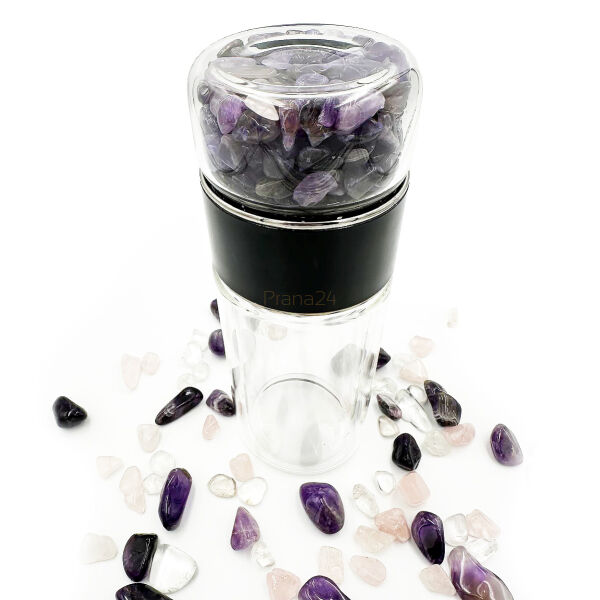 Butelka do picia z Ametystem - Information Jewelry