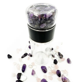 Butelka do picia z Ametystem - Information Jewelry