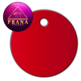 Płytka Tesla® zawieszka okrągła - Czerwony