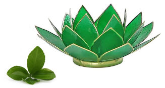 Kwiat Lotosu - Świecznik złoty - Światło czakry -25% - 4