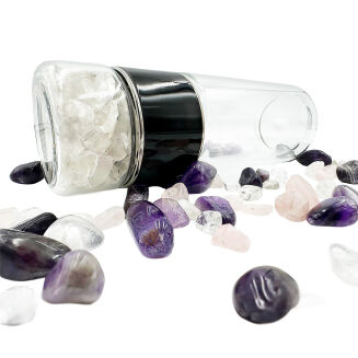 Butelka do picia z Kryształem górskim - Information Jewelry - 2