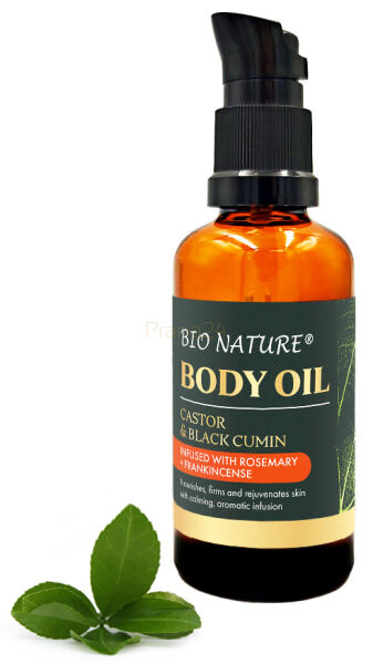 Organiczny olejek do ciała Rycyna & Czarnuszka - Rozmaryn i Kadzidło 50ml