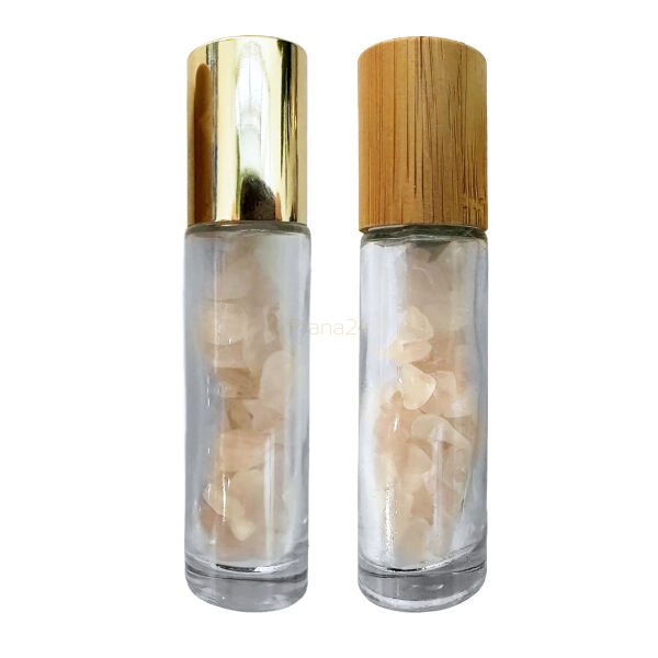 Fiolka z Kwarcem różowym z mocą esencji Ararêtama - Information Jewelry