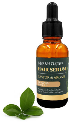 Organiczne serum do włosów Argan & Rycyna - Ziołowe 30ml