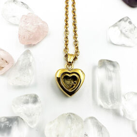 Zawieszka informacyjna serduszko GANS lub esencje kwiatowe - Information Jewelry