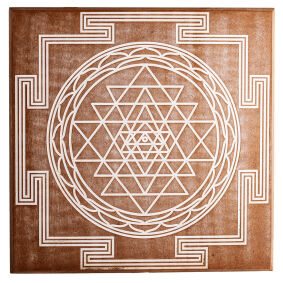 Obraz energetyczny Shri Yantra wykonany z płyty MDF - EN-239