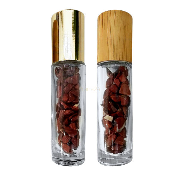 Fiolka z Czerwonym jaspisem z mocą esencji Ararêtama - Information Jewelry