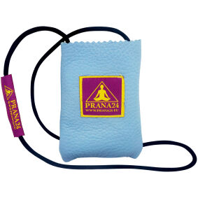 Kieszeń skórzana ze sznurkiem na płytkę