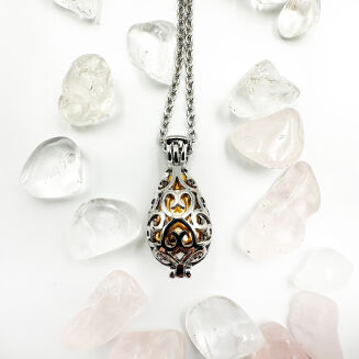 Zawieszka informacyjna z buteleczką GANS lub esencje kwiatowe - Information Jewelry - 2