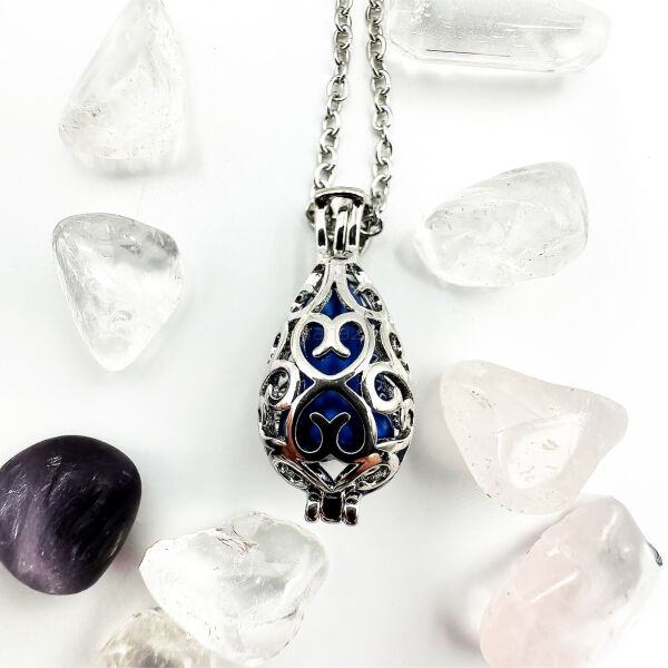 Zawieszka informacyjna z buteleczką GANS lub esencje kwiatowe - Information Jewelry