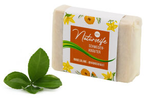 Oryginalne Naturalne mydło z ziół szwedzkich z nagietkiem i dziurawcem zwyczajnym 95g