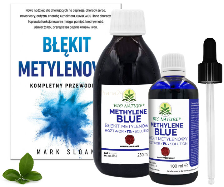 Błękit metylenowy 1% roztwór 250ml +100ml - Jakość farmaceutyczna Ph. Eur. + Kompletny przewodnik